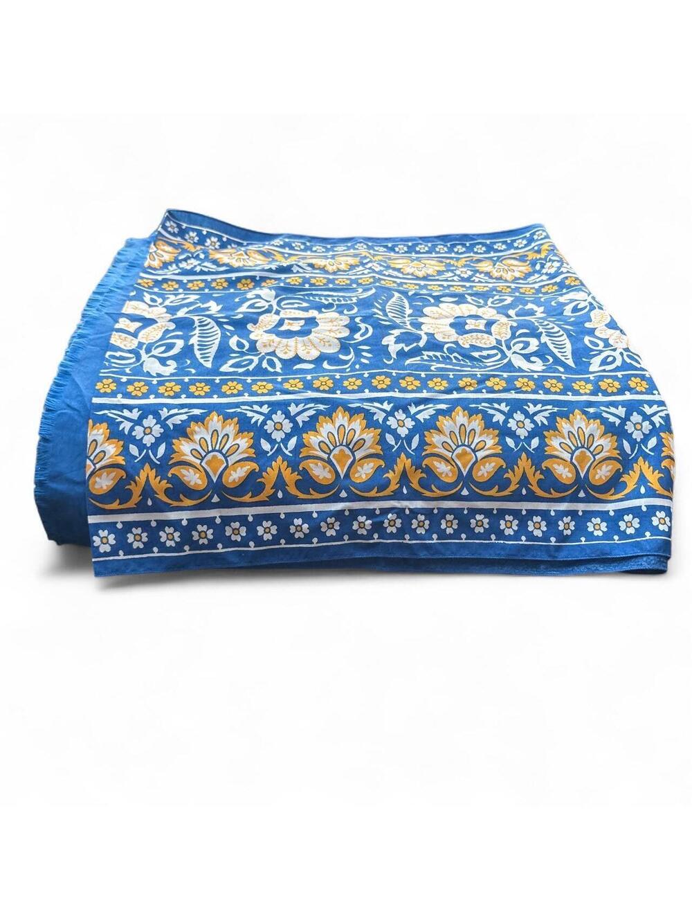 (+) People Women's Blue and Multi Scarf-wrap